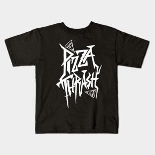 PIZZA THRASH METAL meme design without doodles Kids T-Shirt